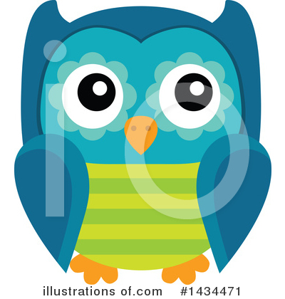 Royalty-Free (RF) Owl Clipart Illustration by visekart - Stock Sample #1434471