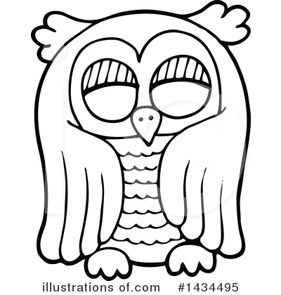 Royalty-Free (RF) Owl Clipart Illustration by visekart - Stock Sample #1434495