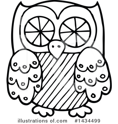 Royalty-Free (RF) Owl Clipart Illustration by visekart - Stock Sample #1434499