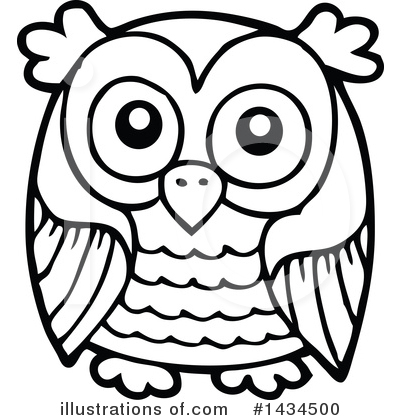Royalty-Free (RF) Owl Clipart Illustration by visekart - Stock Sample #1434500