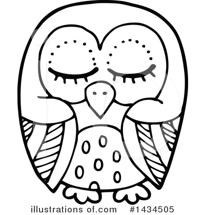 Royalty-Free (RF) Owl Clipart Illustration by visekart - Stock Sample #1434505