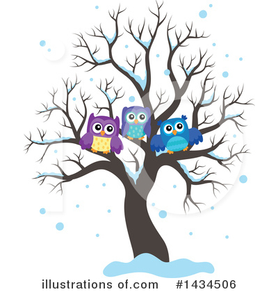 Royalty-Free (RF) Owl Clipart Illustration by visekart - Stock Sample #1434506