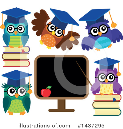 Royalty-Free (RF) Owl Clipart Illustration by visekart - Stock Sample #1437295