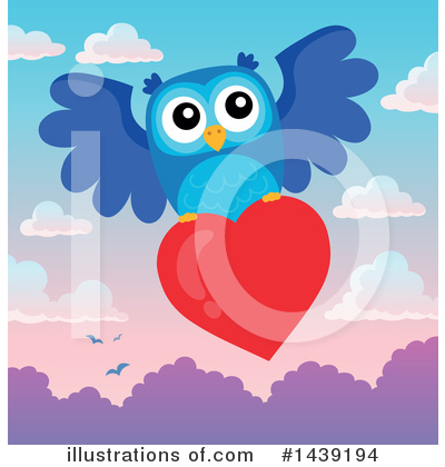 Royalty-Free (RF) Owl Clipart Illustration by visekart - Stock Sample #1439194