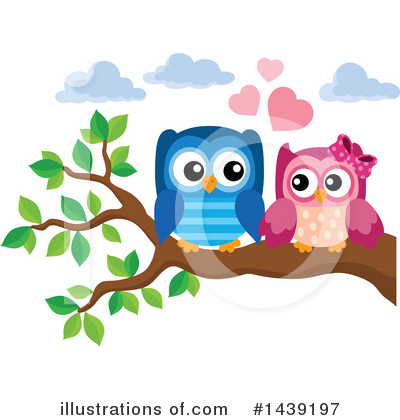 Royalty-Free (RF) Owl Clipart Illustration by visekart - Stock Sample #1439197