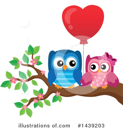 Royalty-Free (RF) Owl Clipart Illustration by visekart - Stock Sample #1439203