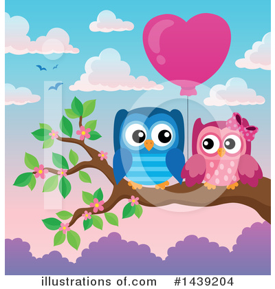Royalty-Free (RF) Owl Clipart Illustration by visekart - Stock Sample #1439204