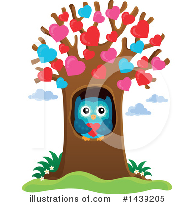 Royalty-Free (RF) Owl Clipart Illustration by visekart - Stock Sample #1439205