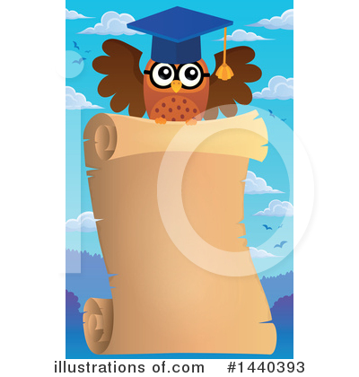 Royalty-Free (RF) Owl Clipart Illustration by visekart - Stock Sample #1440393