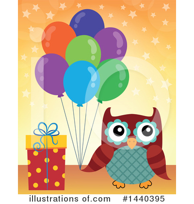 Royalty-Free (RF) Owl Clipart Illustration by visekart - Stock Sample #1440395