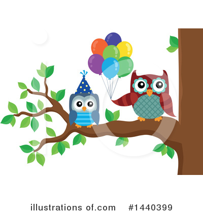 Royalty-Free (RF) Owl Clipart Illustration by visekart - Stock Sample #1440399