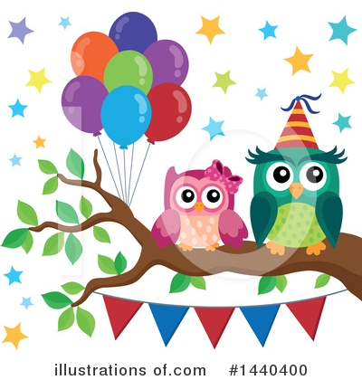 Royalty-Free (RF) Owl Clipart Illustration by visekart - Stock Sample #1440400
