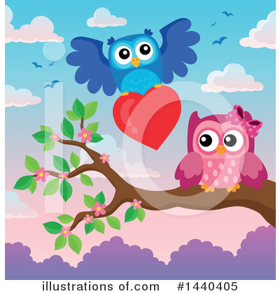 Royalty-Free (RF) Owl Clipart Illustration by visekart - Stock Sample #1440405