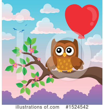 Royalty-Free (RF) Owl Clipart Illustration by visekart - Stock Sample #1524542