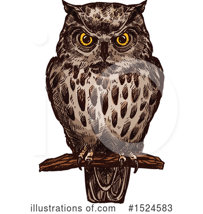 Owl Clipart #1524583 by Vector Tradition SM