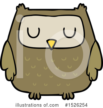 Royalty-Free (RF) Owl Clipart Illustration by lineartestpilot - Stock Sample #1526254
