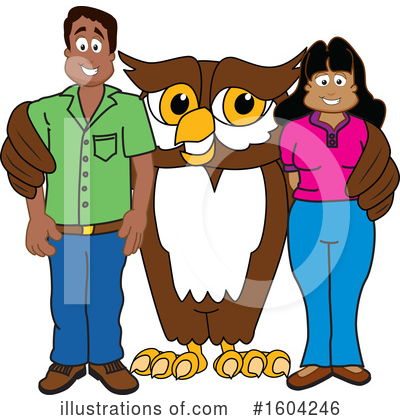 Royalty-Free (RF) Owl Clipart Illustration by Mascot Junction - Stock Sample #1604246
