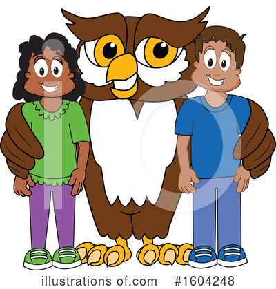 Royalty-Free (RF) Owl Clipart Illustration by Mascot Junction - Stock Sample #1604248