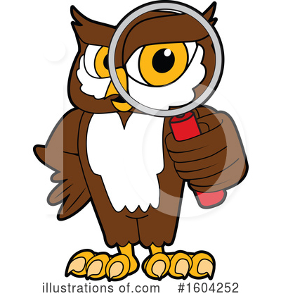 Royalty-Free (RF) Owl Clipart Illustration by Mascot Junction - Stock Sample #1604252