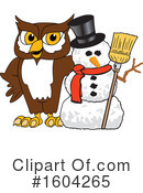 Owl Clipart #1604265 by Mascot Junction