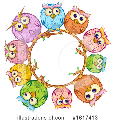 Owl Clipart #1617413 by Domenico Condello