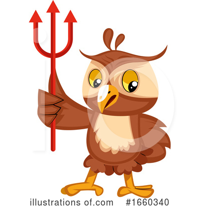 Royalty-Free (RF) Owl Clipart Illustration by Morphart Creations - Stock Sample #1660340
