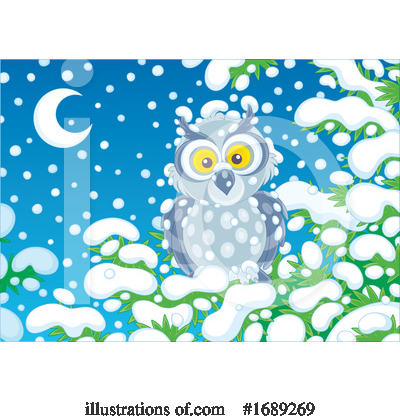 Royalty-Free (RF) Owl Clipart Illustration by Alex Bannykh - Stock Sample #1689269