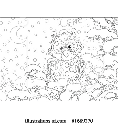 Royalty-Free (RF) Owl Clipart Illustration by Alex Bannykh - Stock Sample #1689270