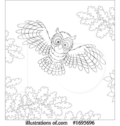 Royalty-Free (RF) Owl Clipart Illustration by Alex Bannykh - Stock Sample #1695696