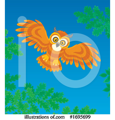 Royalty-Free (RF) Owl Clipart Illustration by Alex Bannykh - Stock Sample #1695699