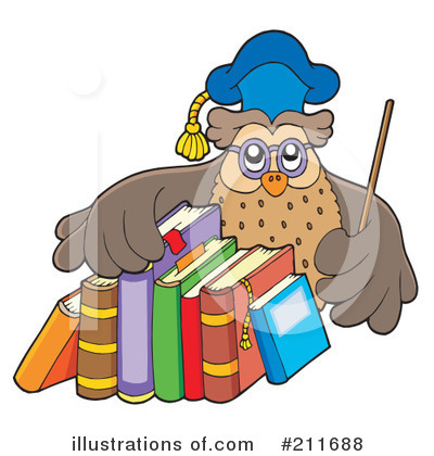 Royalty-Free (RF) Owl Clipart Illustration by visekart - Stock Sample #211688