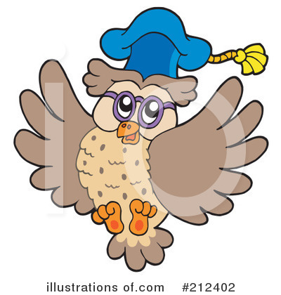 Royalty-Free (RF) Owl Clipart Illustration by visekart - Stock Sample #212402