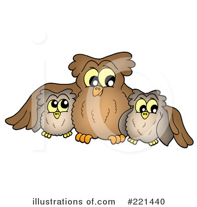 Royalty-Free (RF) Owl Clipart Illustration by visekart - Stock Sample #221440
