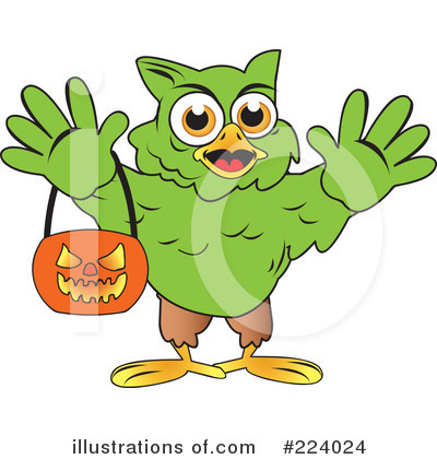 Royalty-Free (RF) Owl Clipart Illustration by Vitmary Rodriguez - Stock Sample #224024