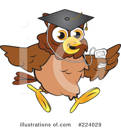 Royalty-Free (RF) Owl Clipart Illustration by Vitmary Rodriguez - Stock Sample #224029