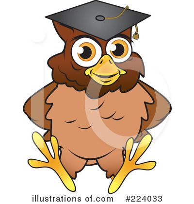 Royalty-Free (RF) Owl Clipart Illustration by Vitmary Rodriguez - Stock Sample #224033