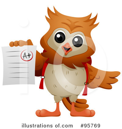 Royalty-Free (RF) Owl Clipart Illustration by BNP Design Studio - Stock Sample #95769