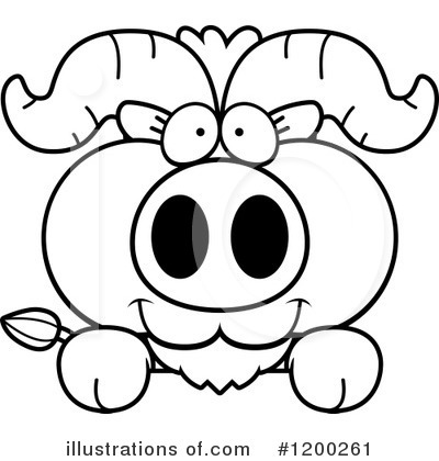 Royalty-Free (RF) Ox Clipart Illustration by Cory Thoman - Stock Sample #1200261