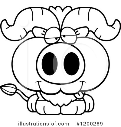 Royalty-Free (RF) Ox Clipart Illustration by Cory Thoman - Stock Sample #1200269
