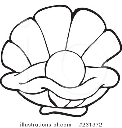 Royalty-Free (RF) Oyster Clipart Illustration by visekart - Stock Sample #231372
