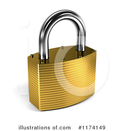 Padlock Clipart #1174149 by stockillustrations