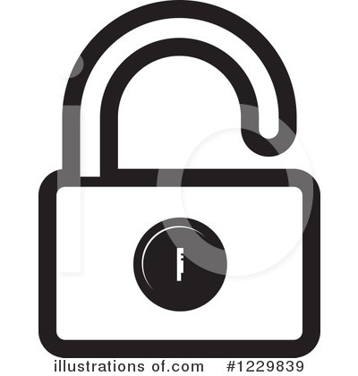 Padlock Clipart #1229839 by Lal Perera