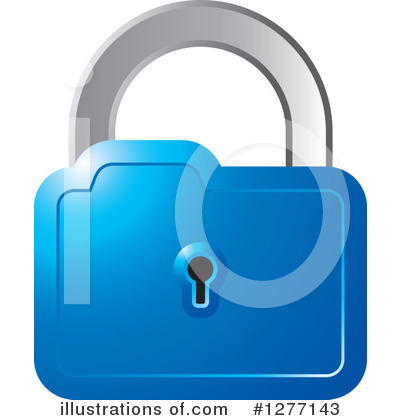 Royalty-Free (RF) Padlock Clipart Illustration by Lal Perera - Stock Sample #1277143