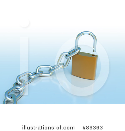 Royalty-Free (RF) Padlock Clipart Illustration by Mopic - Stock Sample #86363