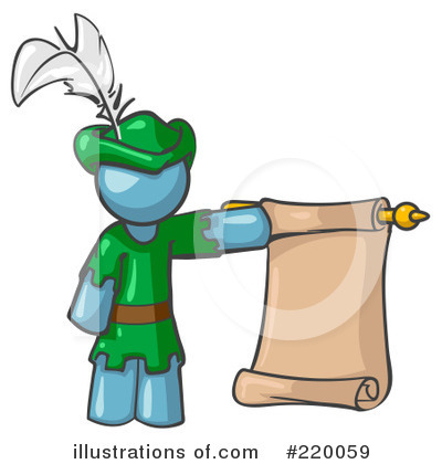 Royalty-Free (RF) Pageboy Clipart Illustration by Leo Blanchette - Stock Sample #220059