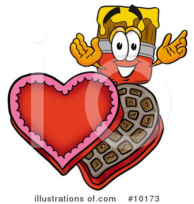 Royalty-Free (RF) Paint Brush Clipart Illustration by Mascot Junction - Stock Sample #10173