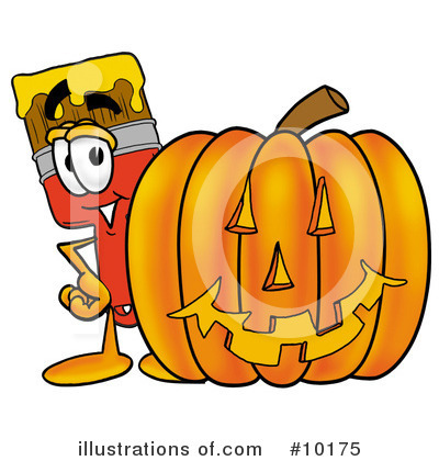 Royalty-Free (RF) Paint Brush Clipart Illustration by Mascot Junction - Stock Sample #10175