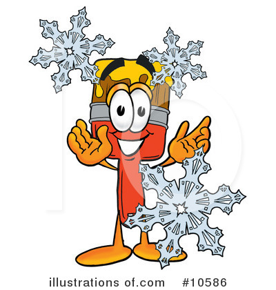 Royalty-Free (RF) Paint Brush Clipart Illustration by Mascot Junction - Stock Sample #10586