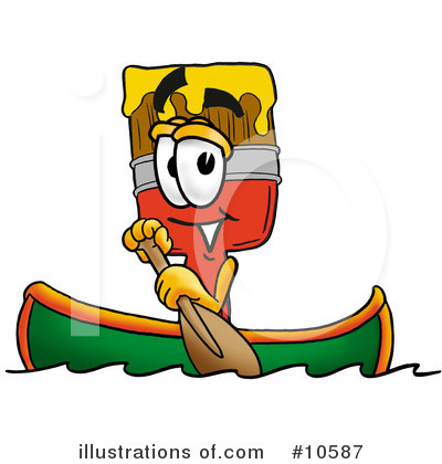 Royalty-Free (RF) Paint Brush Clipart Illustration by Mascot Junction - Stock Sample #10587