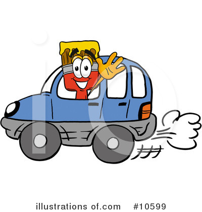 Royalty-Free (RF) Paint Brush Clipart Illustration by Mascot Junction - Stock Sample #10599